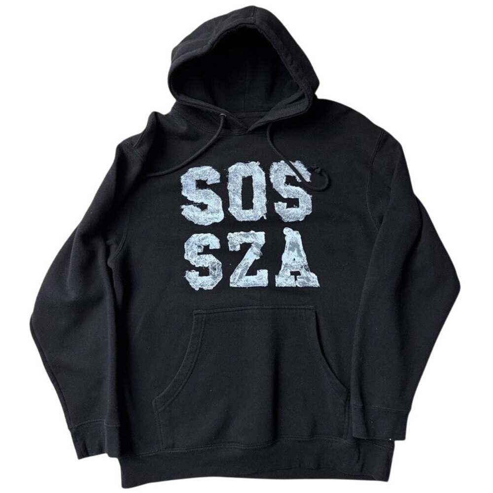 SZA SOS Official Hoodie Medium Black Pullover Album Merch Tour Sweatshirt Medium